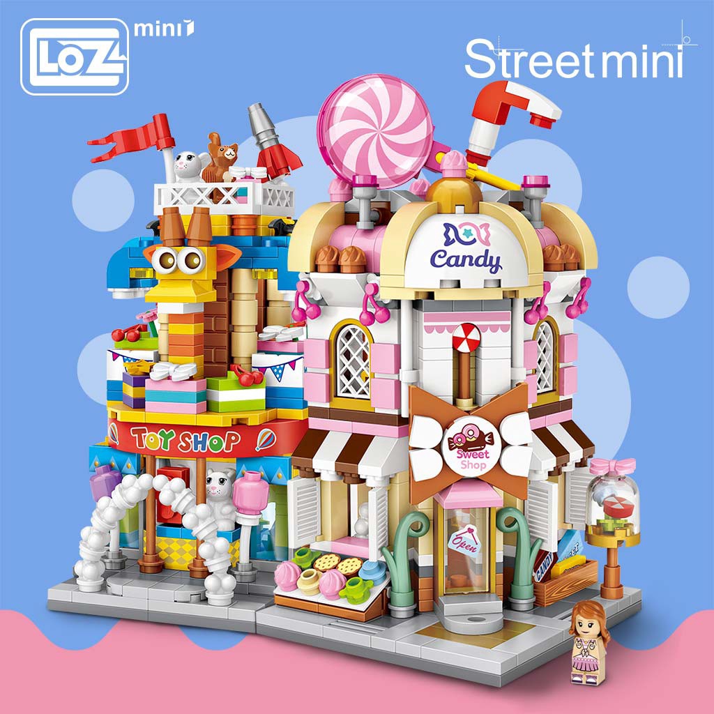 LOZ Mini Block Mini Street Fruit Shop Game Hall Toy Store Set  BuildingBlocks Toy | Shopee Singapore