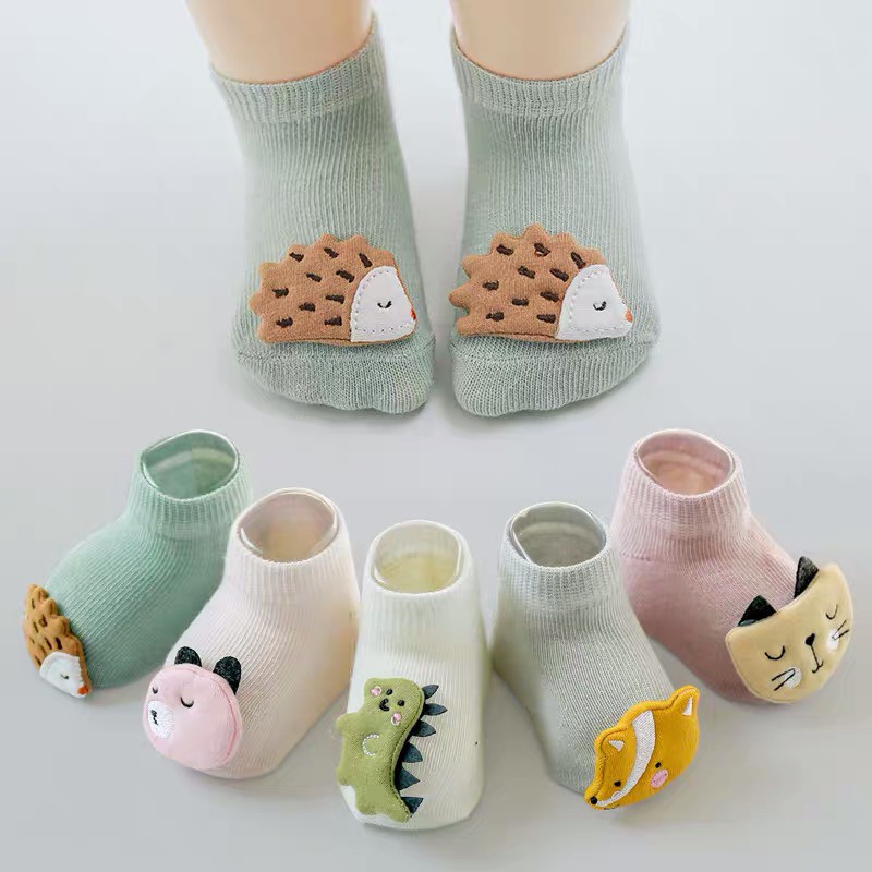 Cute Non Slip Floor Socks for Babies, Baby Trampoline Socks with