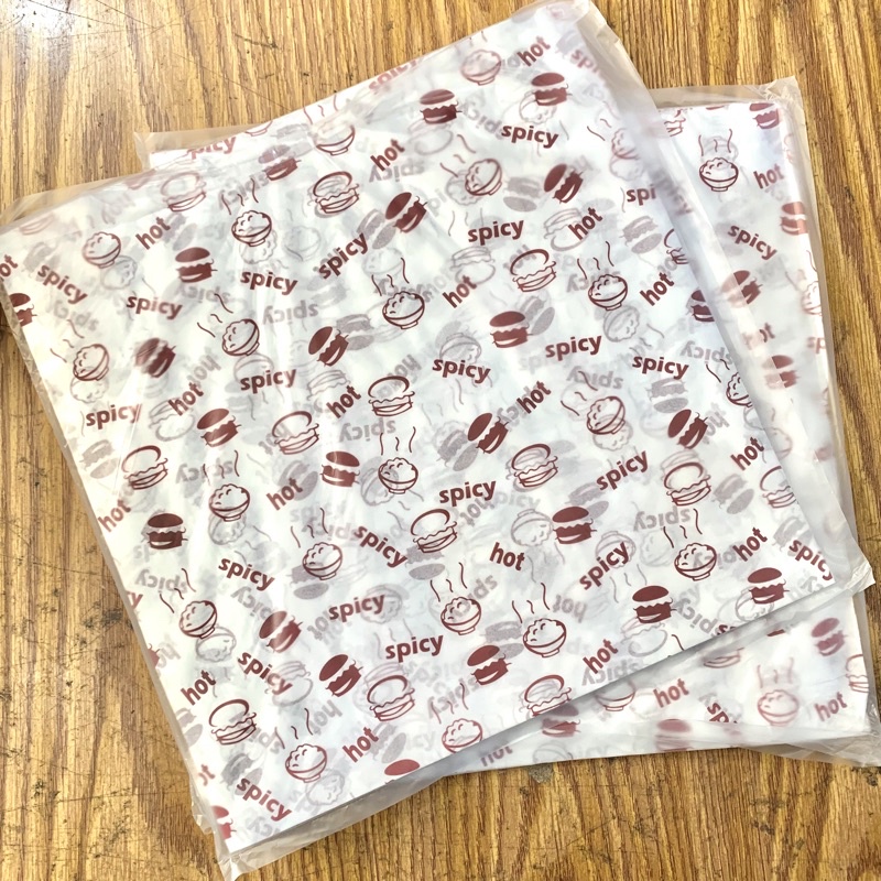Motif Rice Paper - Burger Paper - Large Laminated Wrapper uk 30x30 cm ...