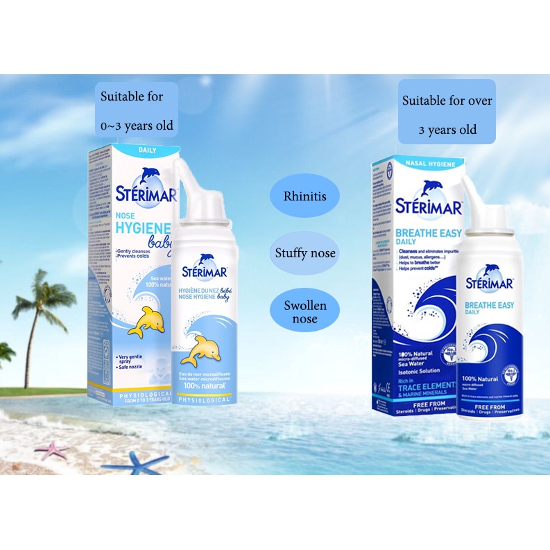 Sterimar normal saline nasal spray 100ML Saline saline sea spray nasal ...