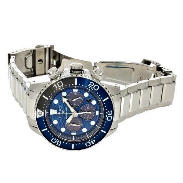 Seiko Prospex SSC741P1 SSC741P SSC741 Save the Ocean Special Edition Solar Chronograph Men s Watch Shopee Singapore