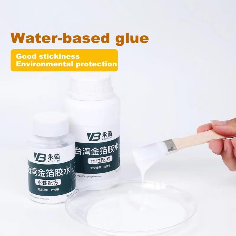 Gilding Glue Gold Leaf Foil Water-based Glue for Metal Foil Sheets Arts  Craft Paper Home Decortion 100ml/bottle Gilding Adhesive YIY