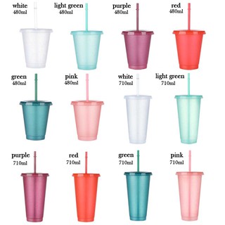 Hard Plastic Cups With Lid And Straw Kids Smoothie Black Kawaii Cute  Reusable Juice Water Drinking Items Bottle Portable Party - AliExpress