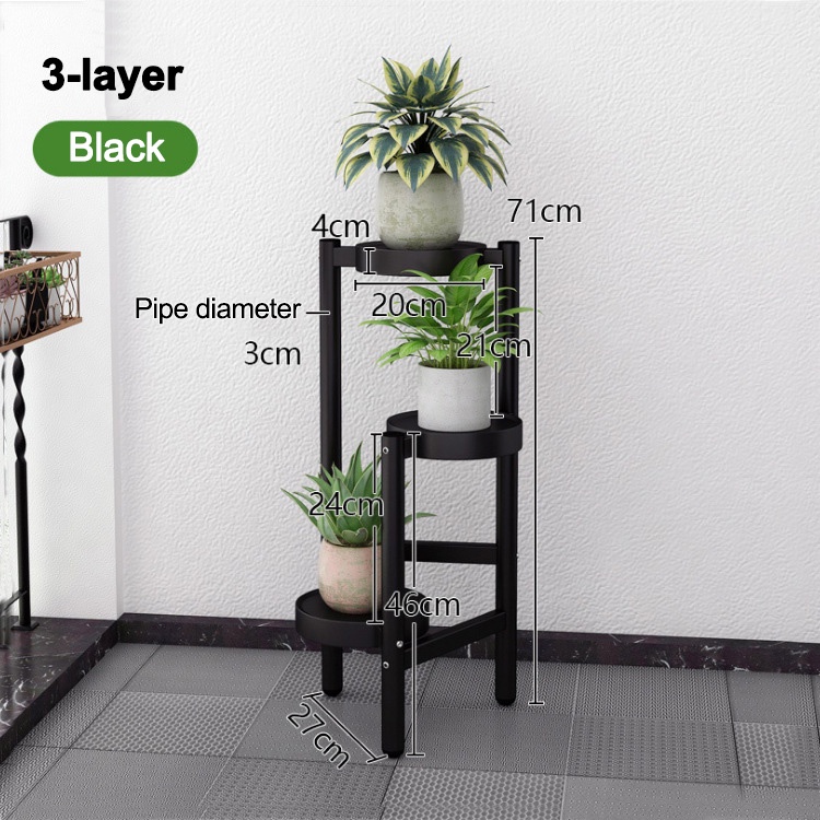 Specool® Plant Stand Flower Pot Rack Plant Display Rack Flower Stand 3/ ...