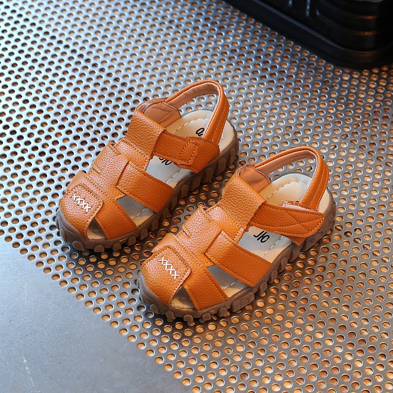 Infant Toddler Shoes 2 12Yrs Boys Sandals Kids Casual Beach Shoes Pu Leather Hollow Out Non slip Sandals Size 21 36 Big Size Shopee Singapore
