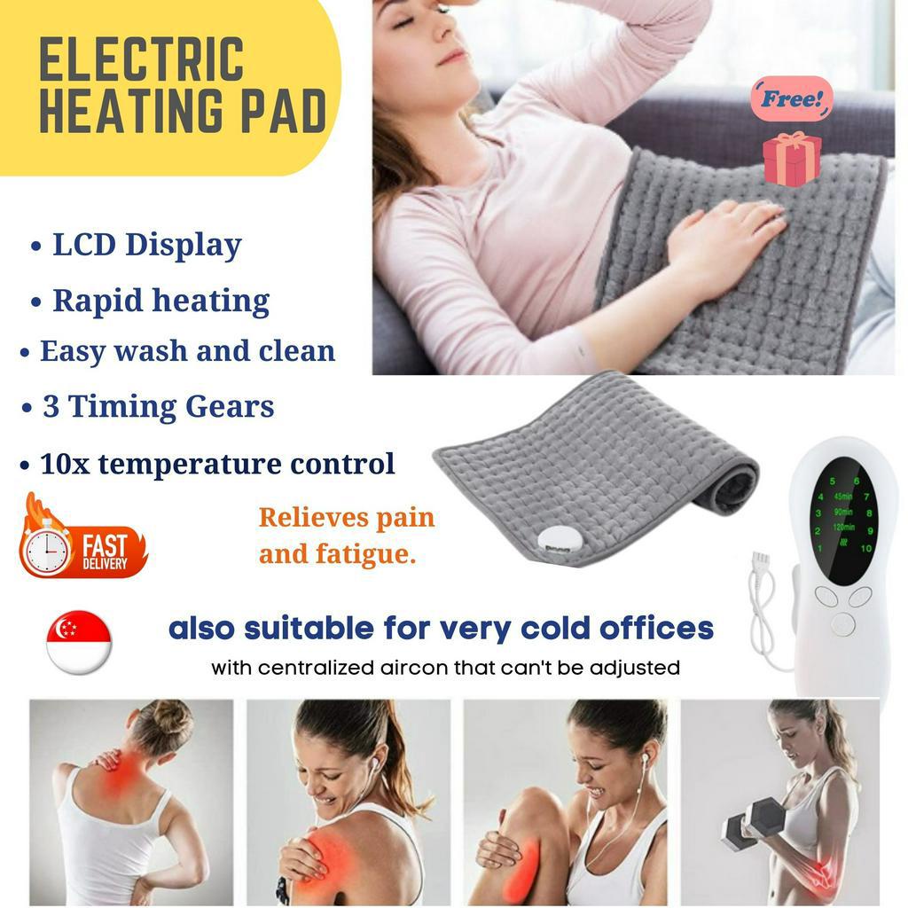 Electric Heating Pad Back Neck Massager Menstrual Pain Relief Warm Pad