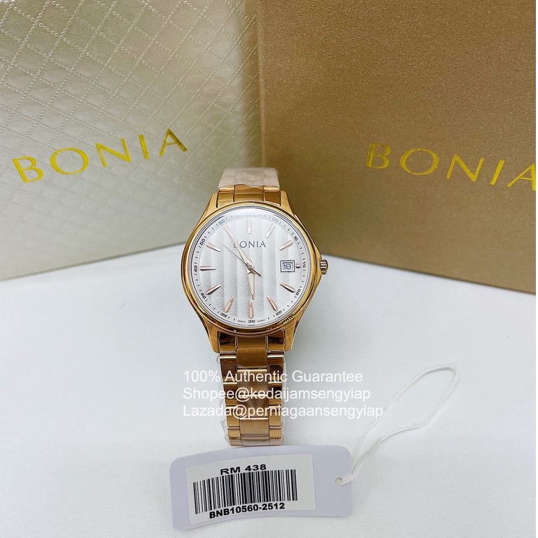 100 Original Bonia Women Quartz Analog Stainless Steel BNB10560 2512 Shopee Singapore