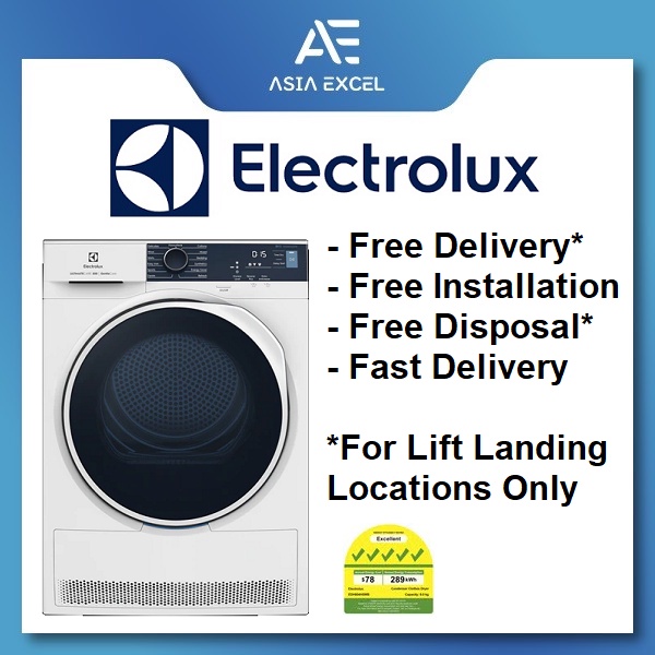 Electrolux Edh804h5wb 8kg Ultimatecare 500 Front Load Heat Pump Dryer Shopee Singapore 3224