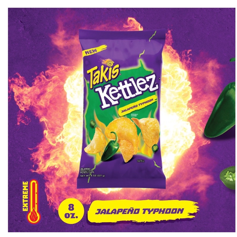 Barcel Takis Kettlez Jalapeño Typhoon Potato Chips, 227g Shopee Singapore