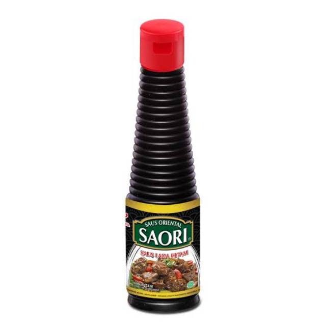 HITAM Saori Black Pepper Sauce Bottle 133ml Shopee Singapore