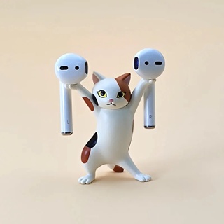 2023 New Kawaii Cats Pen Holder Funny Cat Doll Ornaments Plastic Crafts  Earphone Support For Room Office Desk Home Decoration - AliExpress