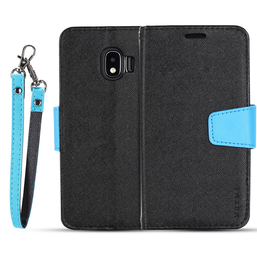 Samsung Galaxy J2 Pro 2018 / J6 J8 2018 Fashion Twotone Leather Cross
