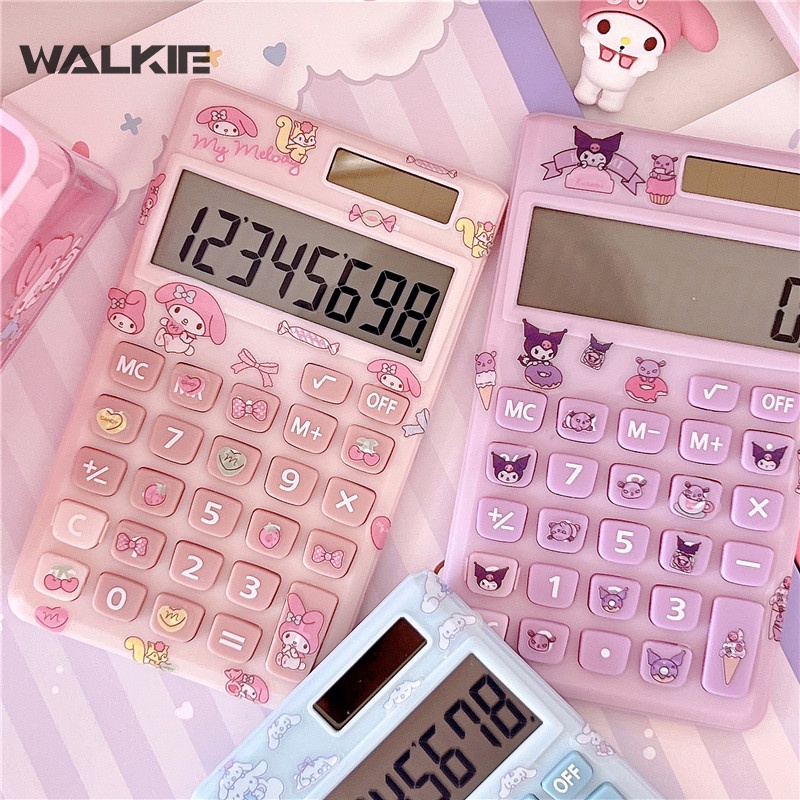WALKIE Kawaii Sanrio Calculator Cute Student Portable Cartoon Melody ...