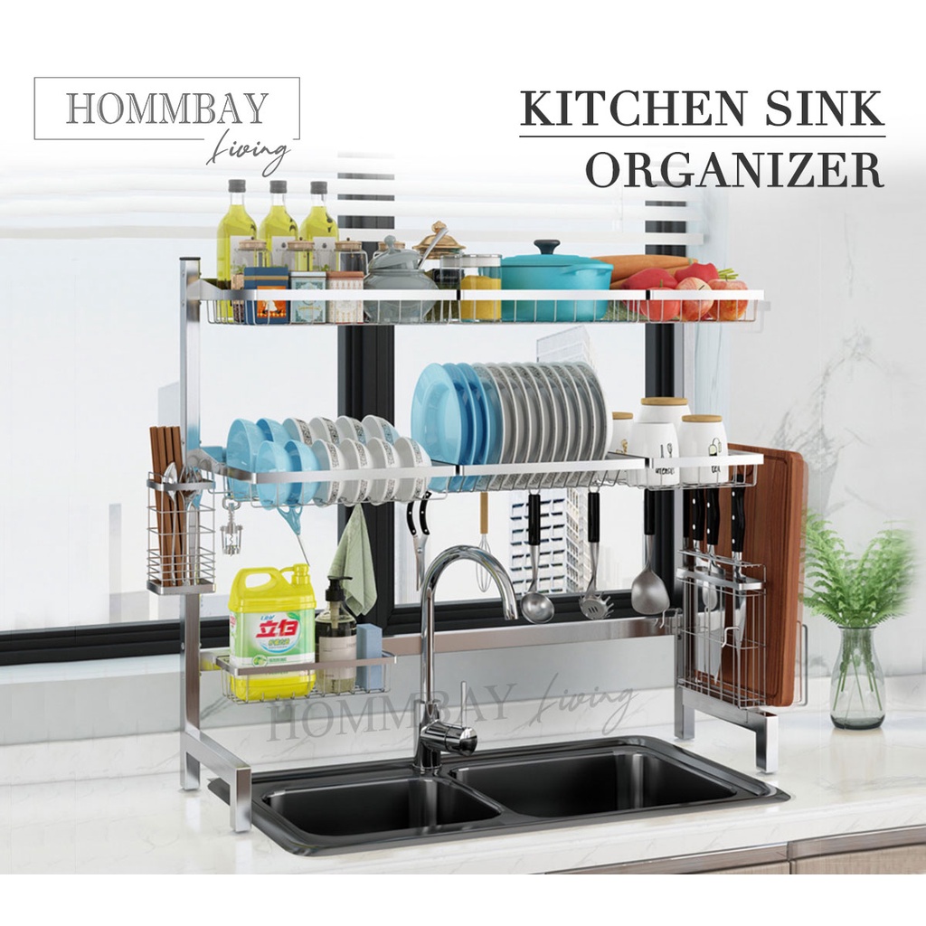 SLASHED 70%! HOMMBAY Kitchen Rack _ 102cm Width ! PURE STAINLESS STEEL ...