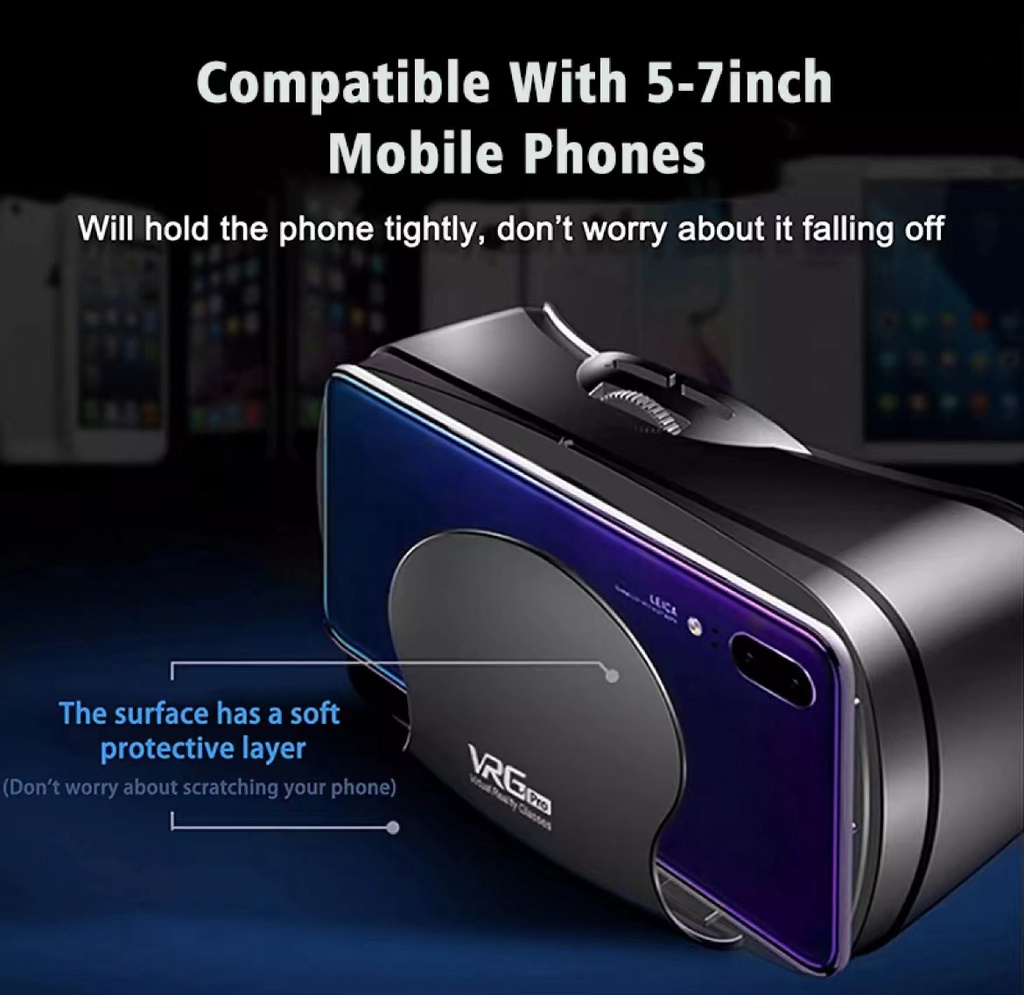 [Local Stock] Vr Glasses 7-Inch Lens Intelligent 3d Virtual Reality ...