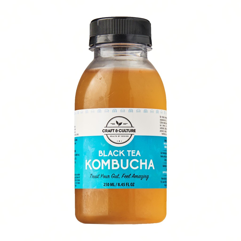 Craft & Culture Peach Black Tea Kombucha (Min 5 Mix and Match) Shopee