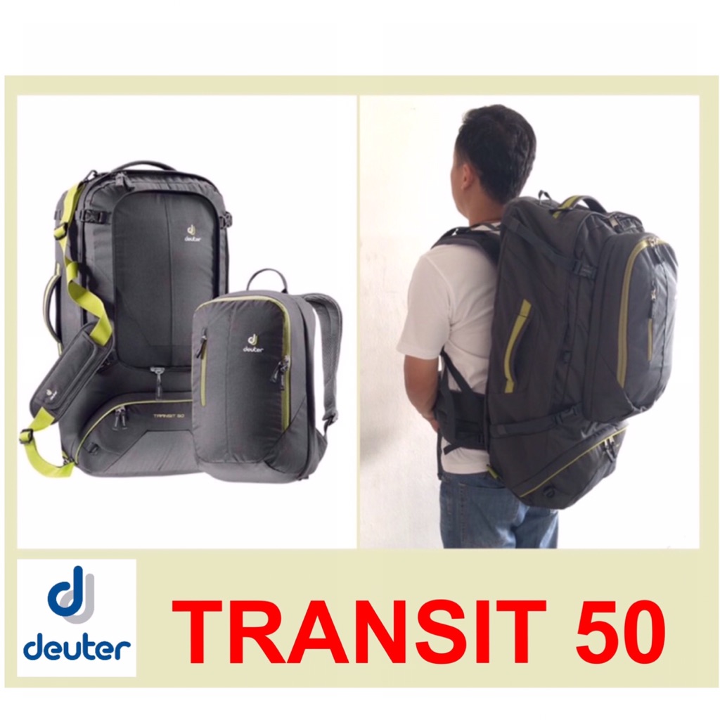 Travel Deuter TRANSIT 50L Padded Carry On Travel Backpack Shopee Singapore