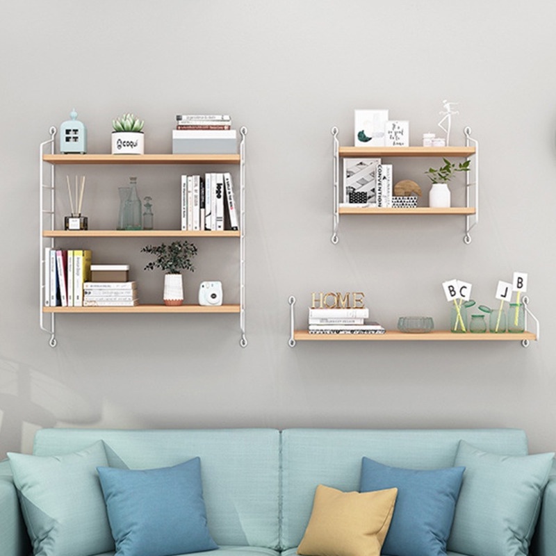 SUMI Wall Shelf No Drill Floating Shelf Floating Wall Shelf Wood Small