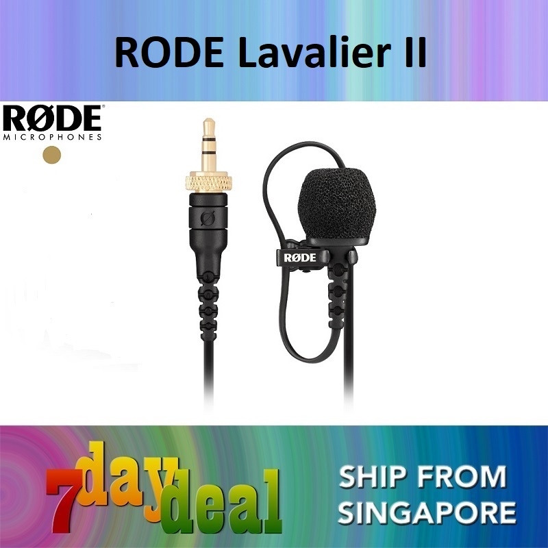 Rode Lavalier II Omnidirectional Lavalier Microphone (Black) for