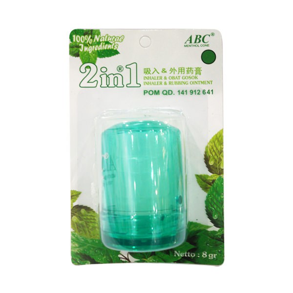 MENTHOL ABC KECIL / HIDUNG TERSUMBAT / PUSING / MUAL /SAKIT KEPALA /MABUK /PEGAL-PEGAL / FLU - Gambar 3