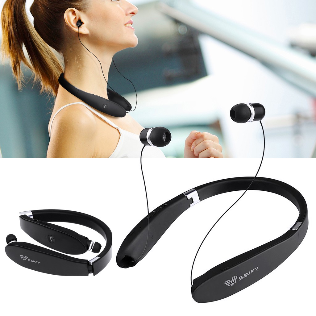 [SG Ready Stock]SAVFY Stereo Music Bluetooth Headphones Sport Wireless