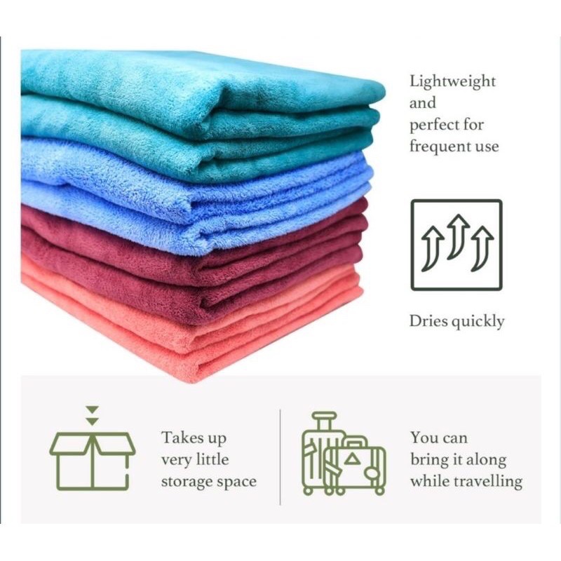 Eliza Microfiber 2.0 Bath Towel/Adult Bath Towel/Water Absorbent Towel ...