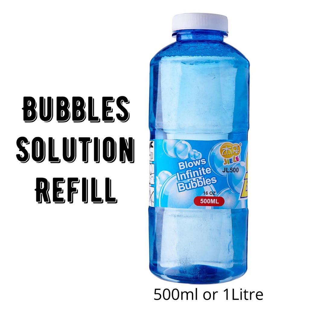 [SG Stock] Bubbles Solution Bubble Refill 500ml 1000ml Bubble Kids Toys Bubble Fun