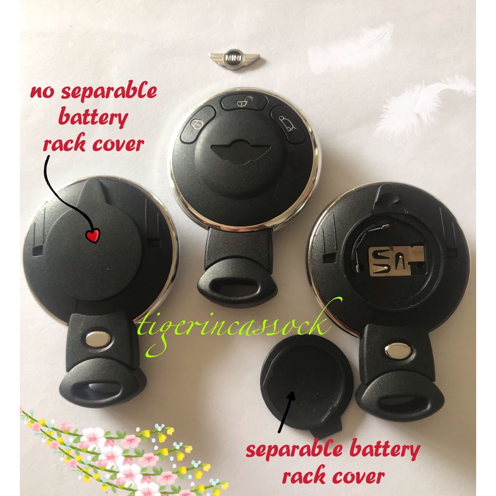 BMW mini cooper 3 button smart key case for replacing R56 keyless entry ...