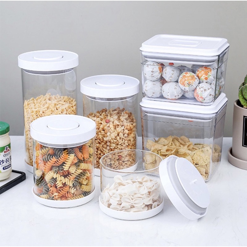 6sets/12PCS Clear Plastic Food Storage Containers with Airtight