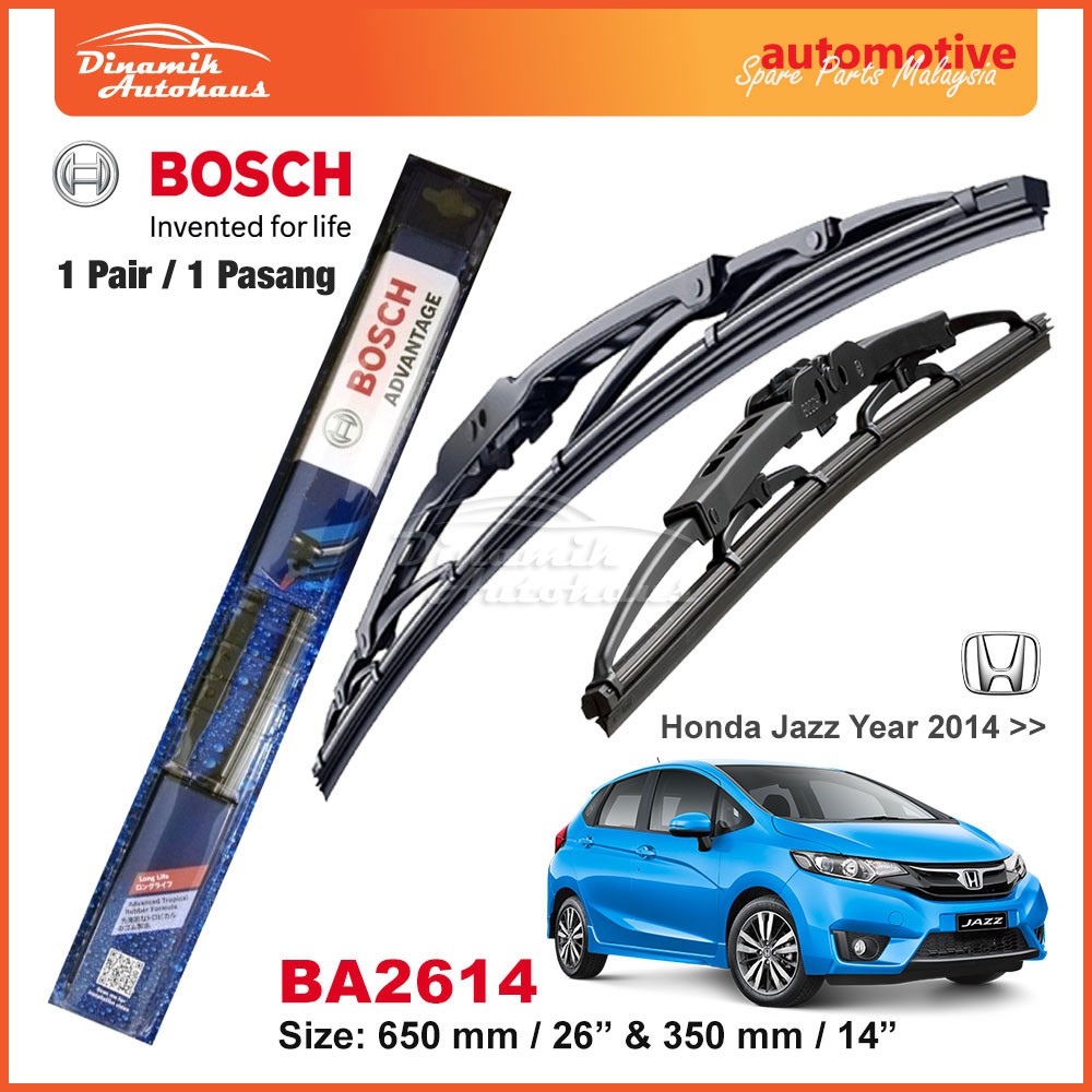 honda jazz year 2014 car windshield wiper