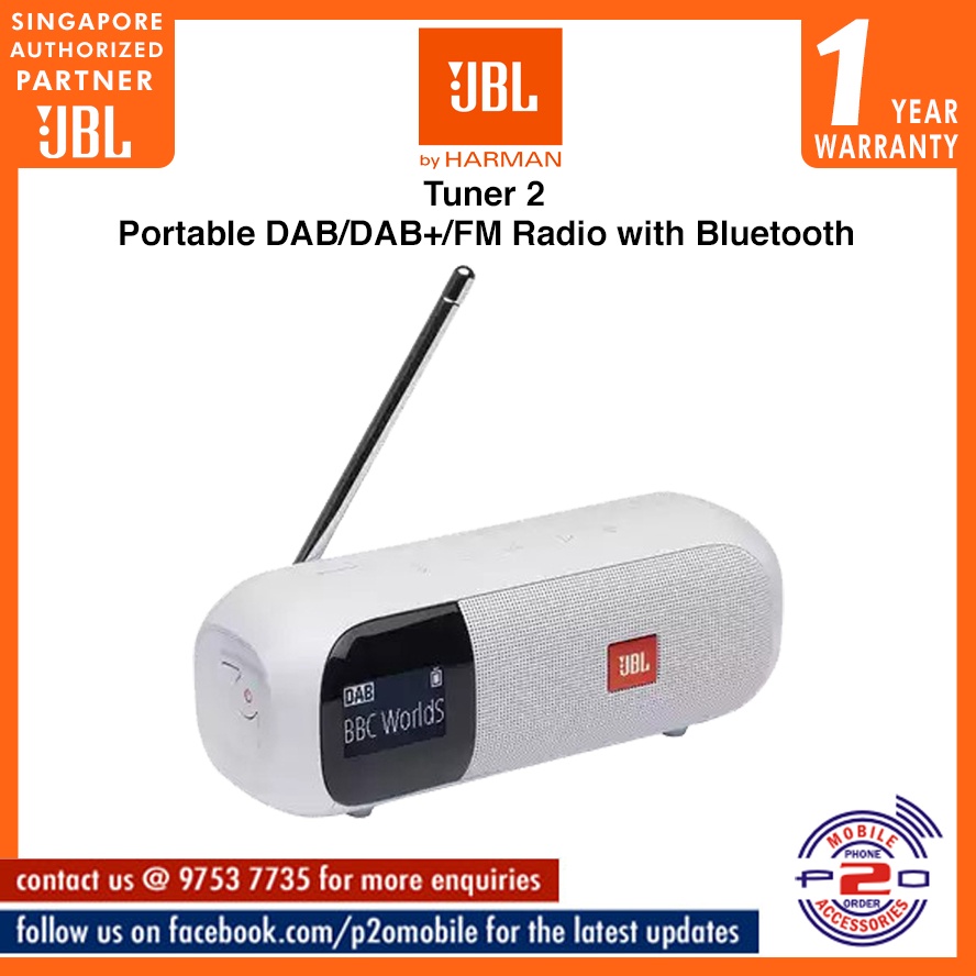 JBL Tuner 2 Portable DAB/DAB+/FM Radio with Bluetooth Shopee Singapore