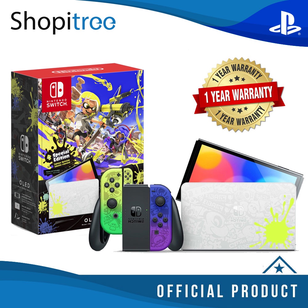 Nintendo Switch OLED Console Splatoon 3 Edition Shopee Singapore