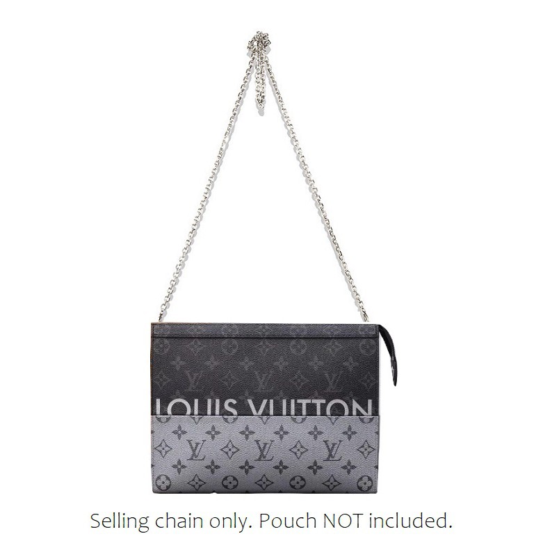 POCHETTE VOYAGE MM LV Felt Insert Chain Sling Leather Strap Convert to Sling Crossbody Shopee Singapore