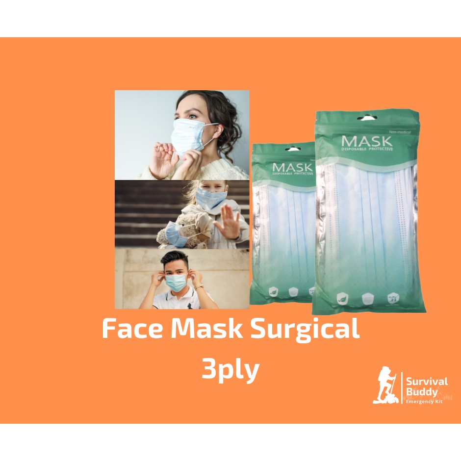 10 pc Disposable Mask Handy Car Size For Bag Extra Mask | Shopee Singapore