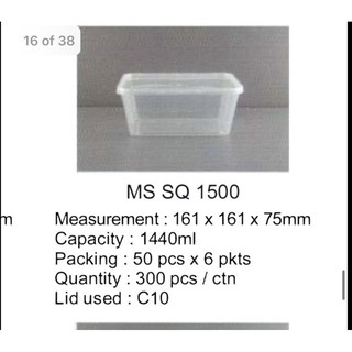 Microwavable Plastic Container Rectangular 500ml – Biz Asia