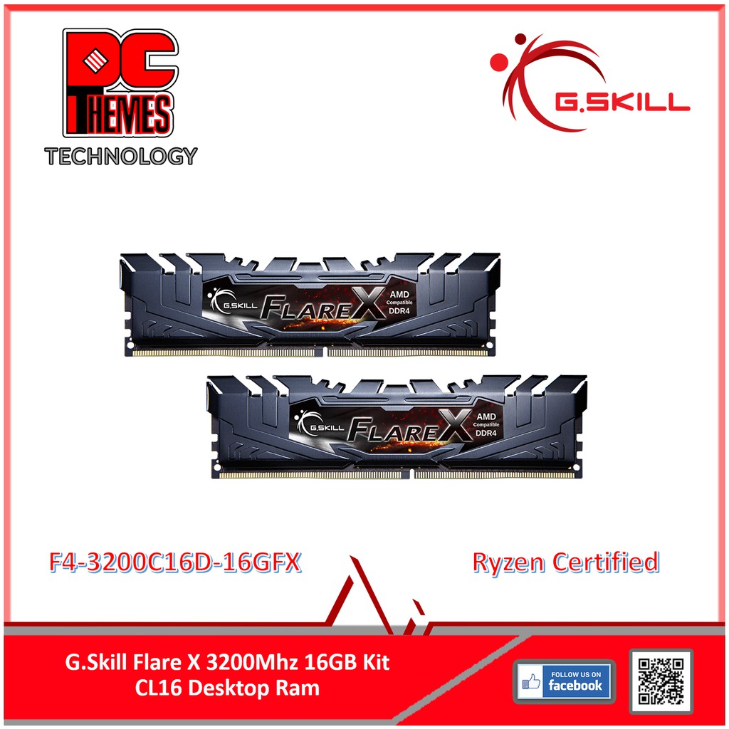 thumbnail image 2 of G.SKILL Flare X Series 16GB 2 X 8GB 3200Mhz Desktop Memory | Bermor 2 of 10