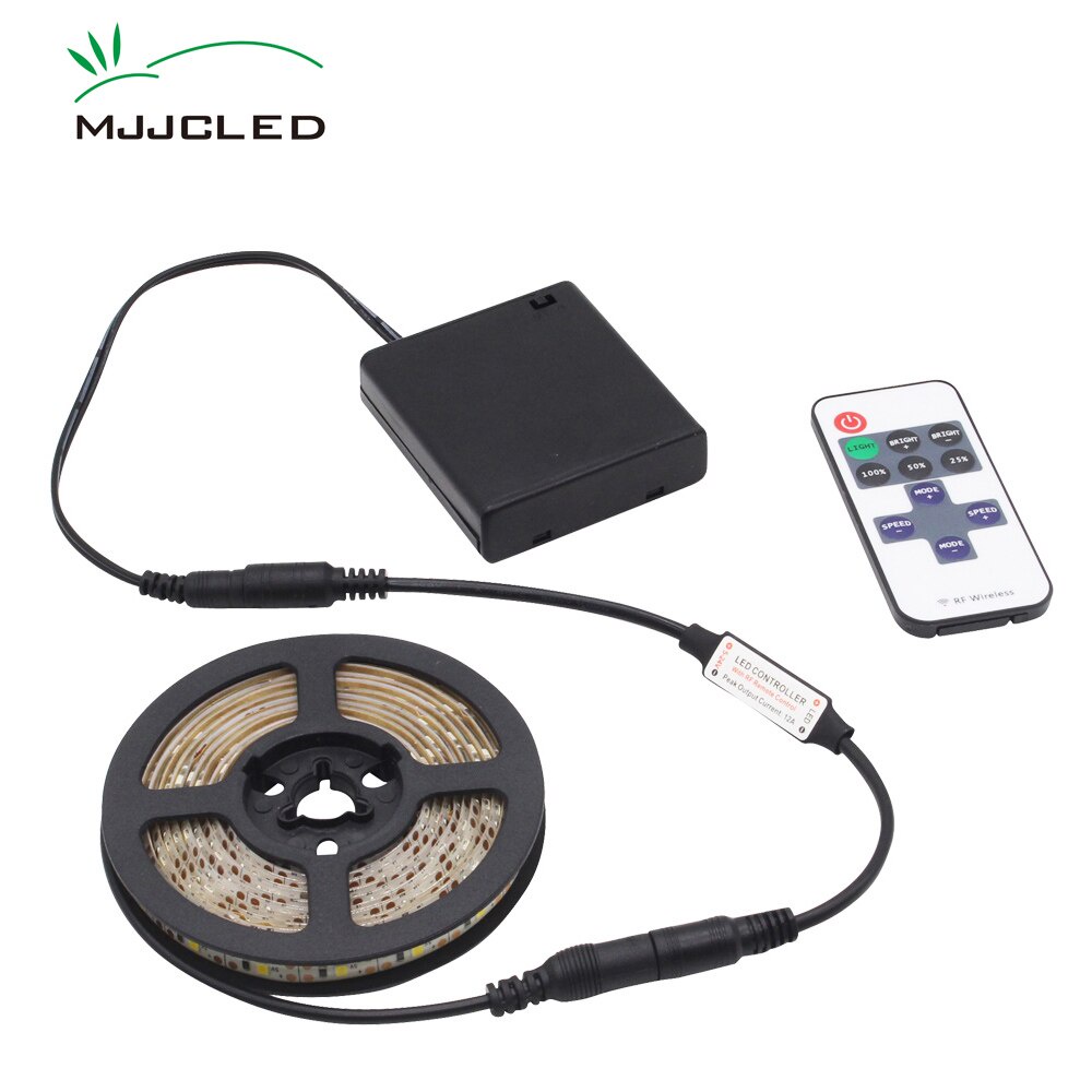 LED Light Strip Battery Powered Dimmable DC 5V LED Tape Battery
