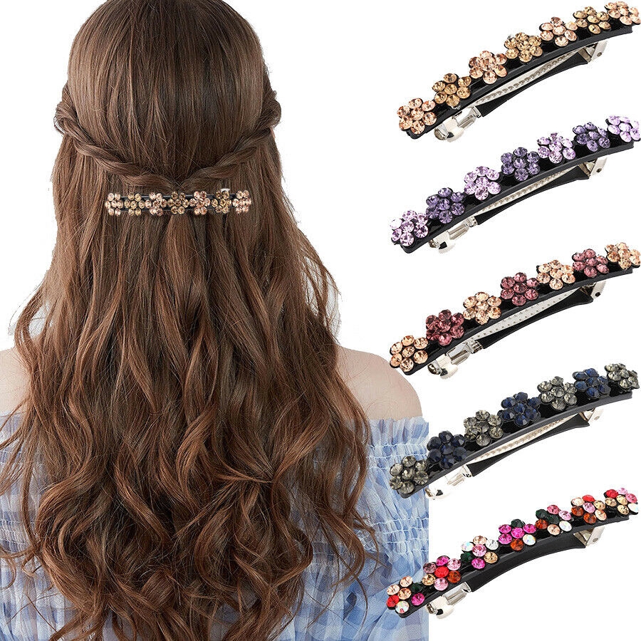 AWAYTR Fashion Hair Clip Women Girl s Flower Hair Clips Pins Slide