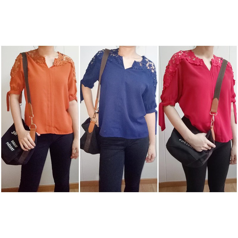 Chiffon Twist 3 Woven Top main image 1