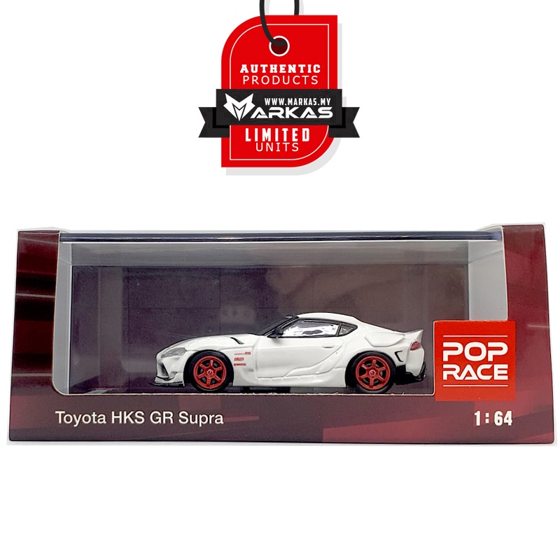 POP RACE 1/64 HKS GR SUPRA WHITE CAR SHOW EDITION | Shopee Singapore