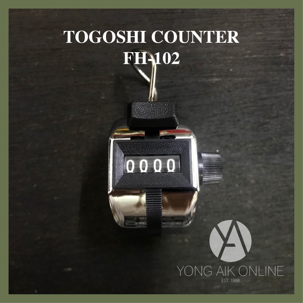 TOGOSHI TALLY COUNTER FH-102 | Hand Pitch Lap Counter | Manual ...