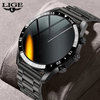 LIGE reloj inteligente Full Touch Fitness Tracker Bluetooth Call Smart  Watch Lady