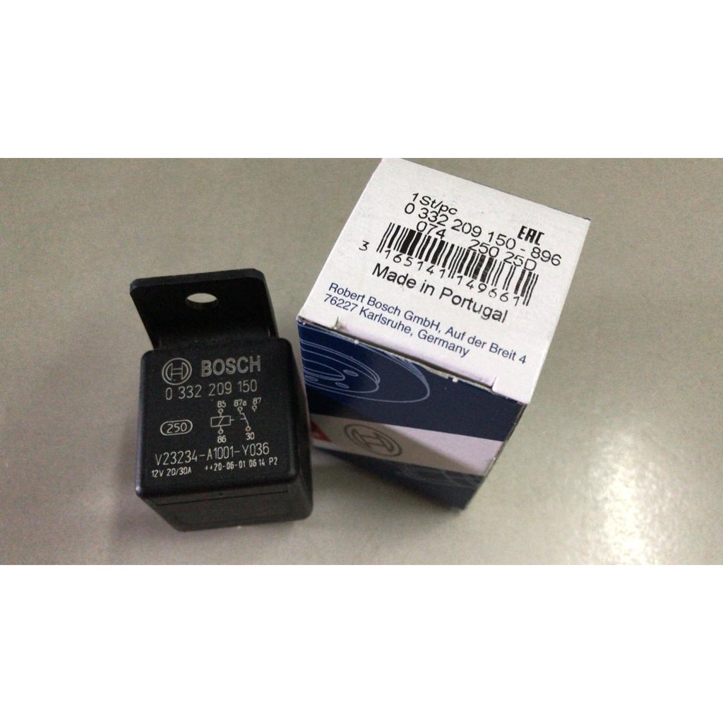100% Bosch Universal Automotive Car 5pin Mini Relay 12v 87A ( Made In ...