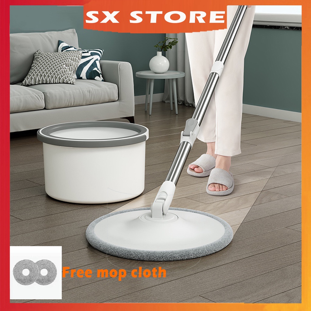 Floor Cleaning Spin Mop With Spinner and Bucket Tornado Mop Rotating