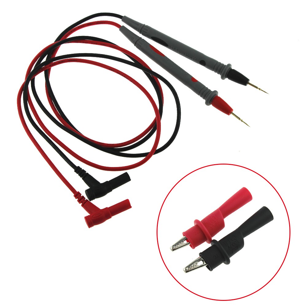 Miniduino Gold Plated Multimeter Test Leads – 1000V 20A Needle Probes For Fluke Meters