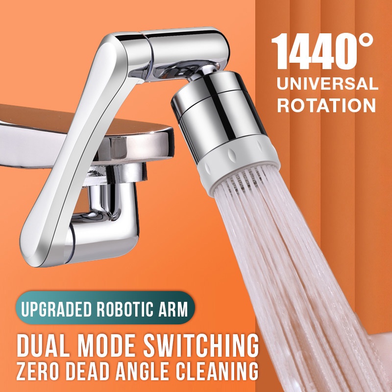 Metal Copper 1440° Rotation Faucet Aerator Extender Anti Splash Filter ...