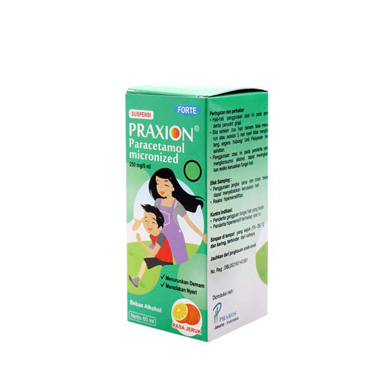 Praxion Forte 250mg 60ml / Demam Anak / Nyeri / Paracetamol / Penurun Panas Anak / Sakit Kepala - Gambar 3