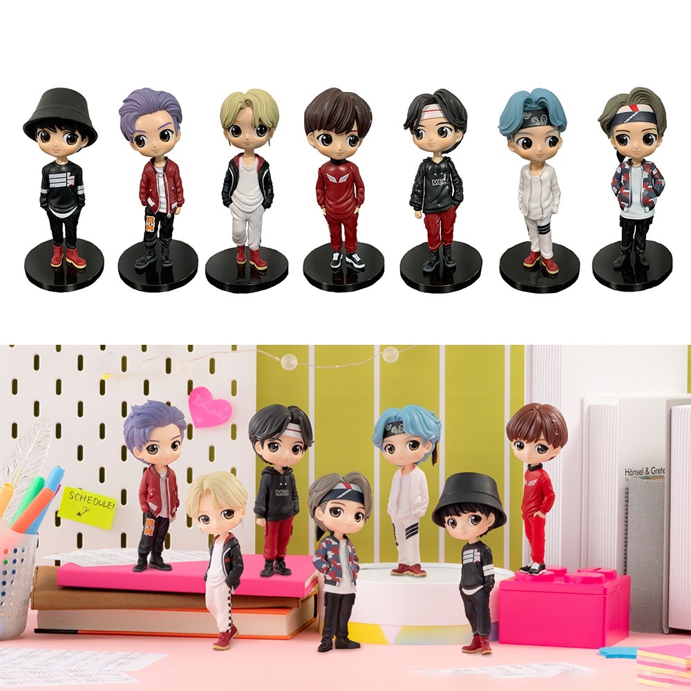 BTS TinyTAN Figure Bangtan Boys BTS Anime Figurine Toy ARMY Idol Doll ...