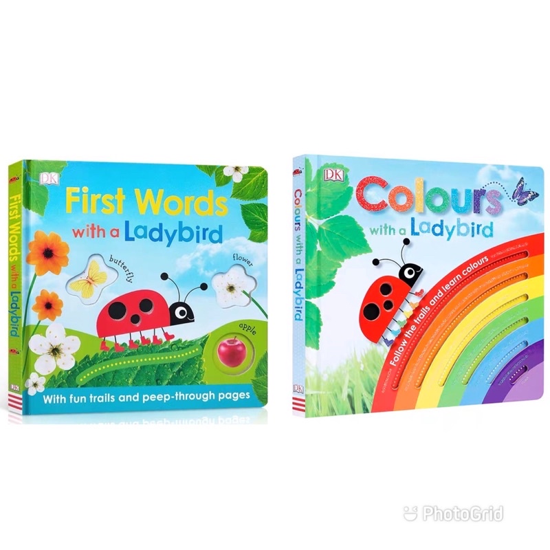 [READYSTOCK] First Words & Colours with a Ladybird by DK | Shopee Singapore