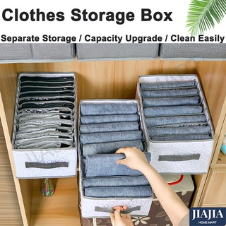 Clothes Organizer Jeans Storage Box Organizer Box Wardrobe Clothes Storage  Box With Compartments Socks Underwears Bras Storage